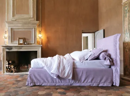 Letto singolo in tessuto Chloè Romantic di Noctis